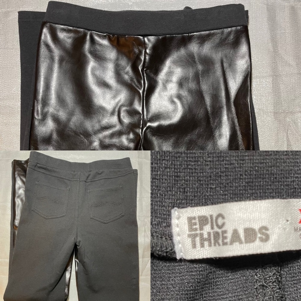 Epic Threads vegan front leggings sz S